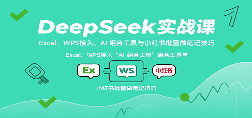 DeepSeek实战课：Excel、WPS接入、AI 组合工具与小红书批量做笔记技巧-Code_Architect