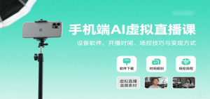 手机端AI虚拟直播课：设备软件、开播时间、场控技巧与变现方式-Code_Architect