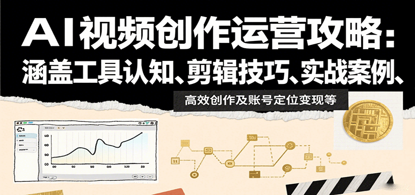 AI视频创作运营攻略：涵盖工具认知、剪辑技巧、实战案例、高效创作及账号定位变现等-Code_Architect